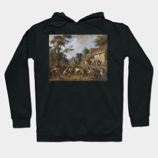 The Foot-Ball Play by Alexander Carse Hoodie